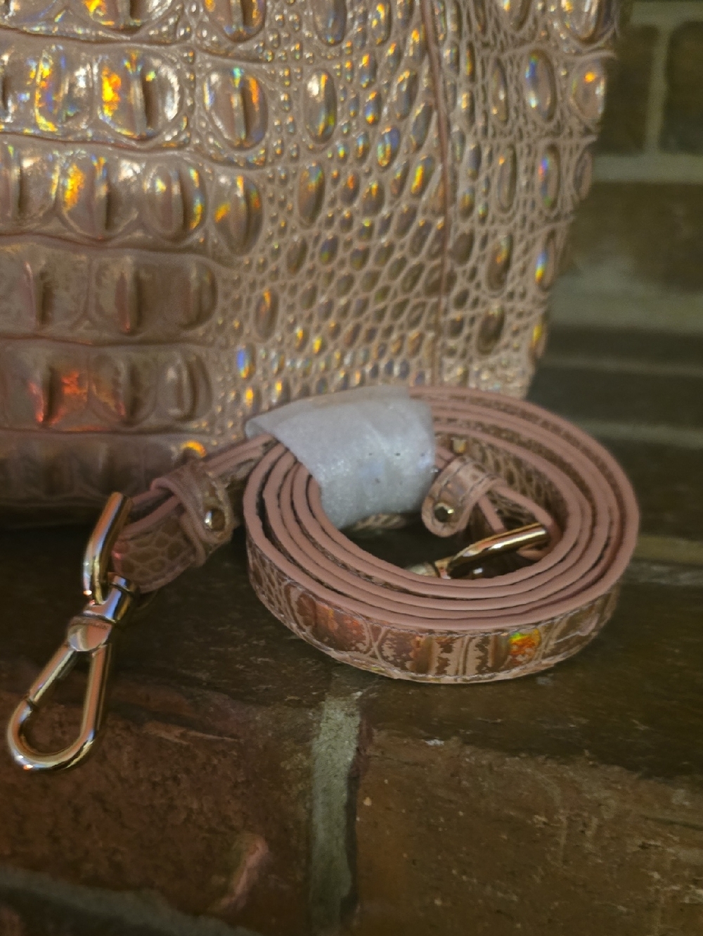 Brahmin Melinda Medium Leather Bucket Bag - Picture 7 of 10